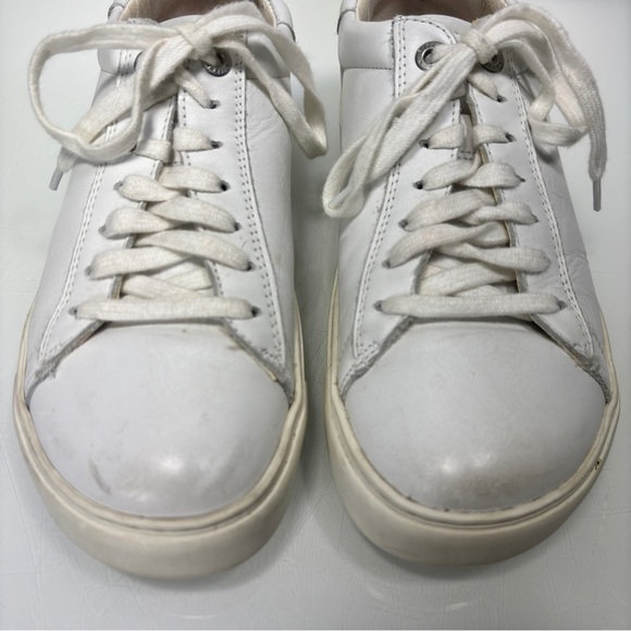 Birkenstock Bend White Leather Lace Up Sneaker White Size 36 - Picture 12 of 13